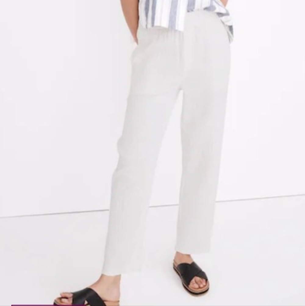 Madewell Pants Cotton Gauzy Pull-On Large